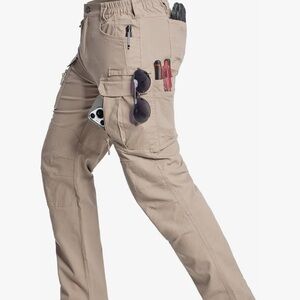 CARWORNIC Men's Rip-Stop Tactical Lightweight Water Resistant Work Pants 36